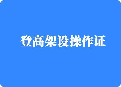 操操操网址登高架设操作证