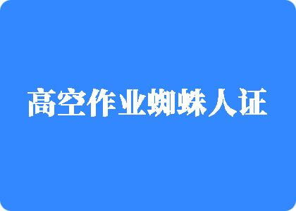 男捅女拉屎网站高空作业蜘蛛人证